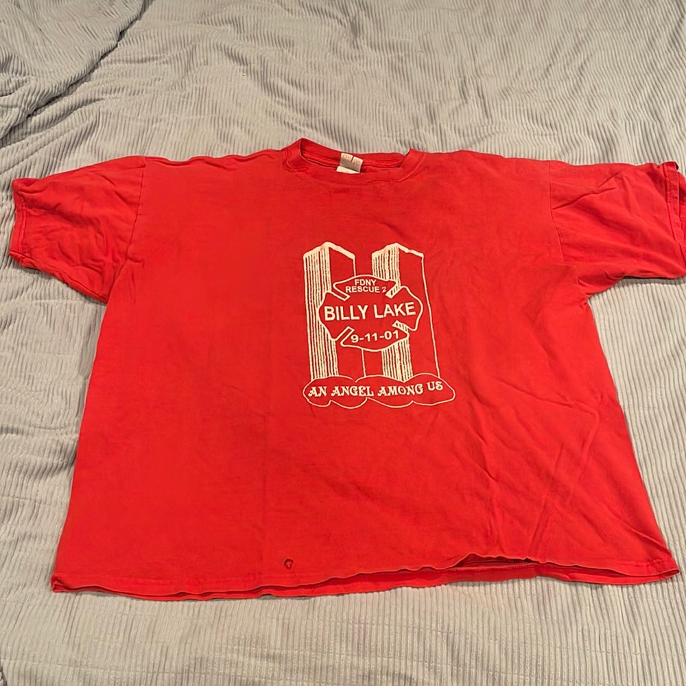Brooklyn NY HOG Chapter short sleeve t-shirt. FDNY Rescue 2 Billy Lake